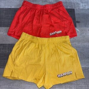 💛🧡NWOT Champion Vibrant Red and Yellow Shorts